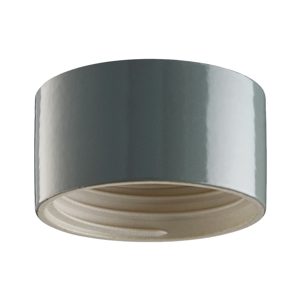 Lampunkanta,  kierre 84,5 mm harmaa IP44 suora.  Kytketään takaa (ei pinta). Toimitetaan ilman LED-moduulia, max 8W