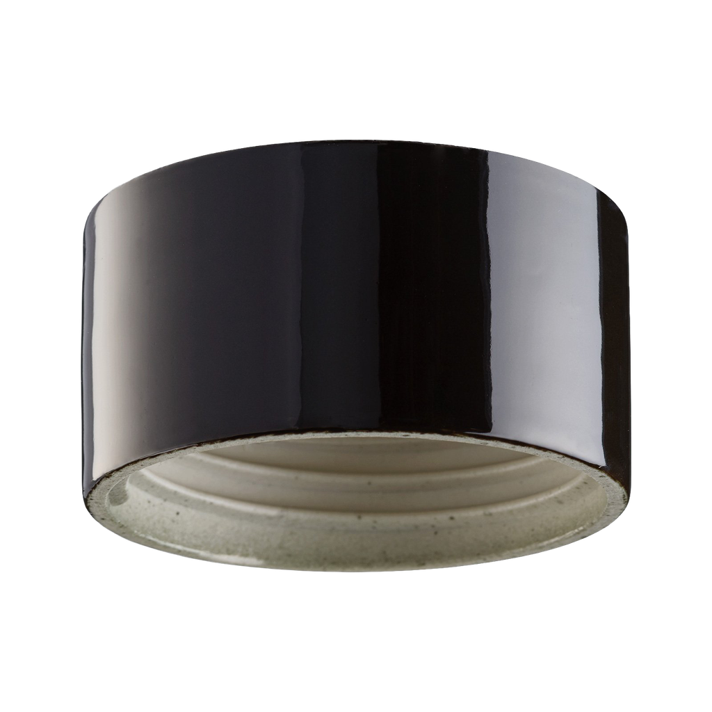 Lampunkanta,  kierre 84,5 mm musta IP44 suora.  Kytketään takaa (ei pinta). Toimitetaan ilman LED-moduulia, max 8W