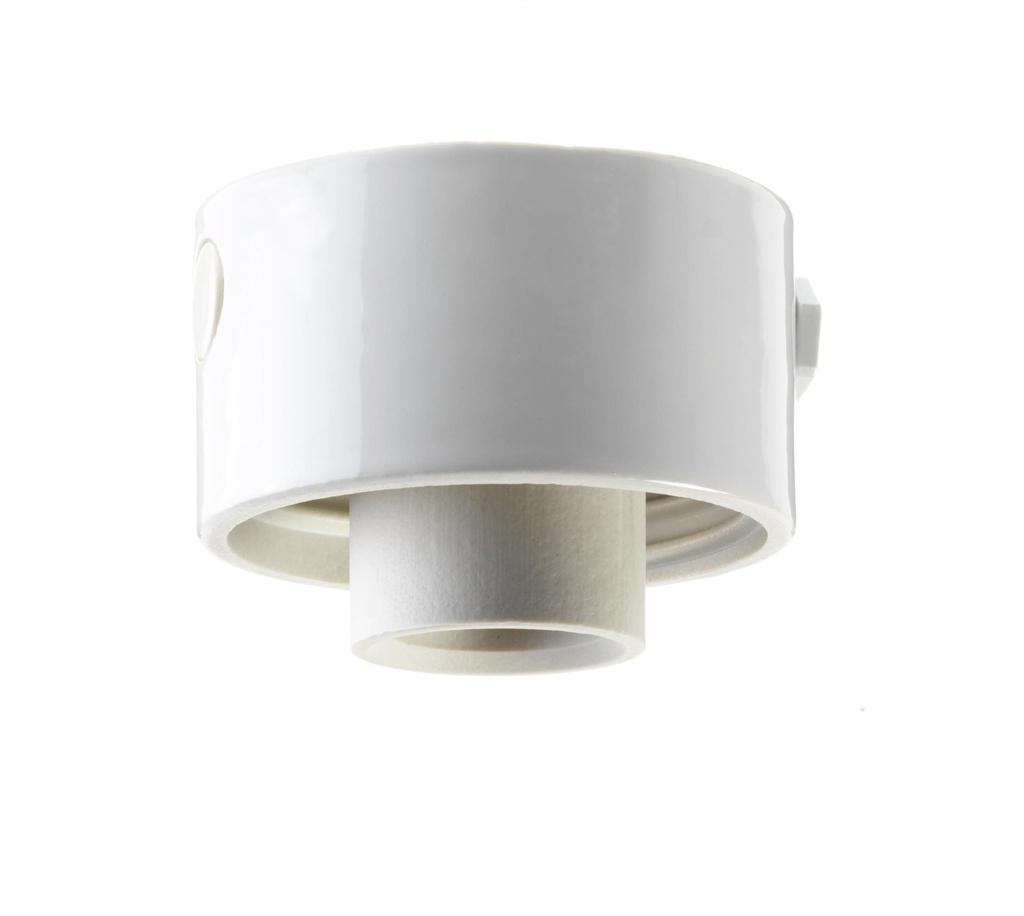 Posliinikanta Valk. Suora IP54 E27 Pinta 84,5mm Kierre