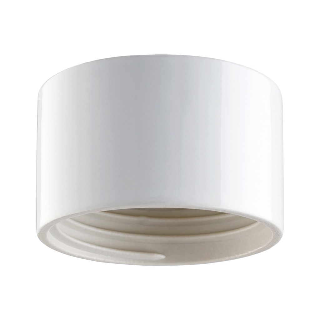 Lampunkanta,  kierre 84,5 mm valkoinen IP54 suora.  Kytketään takaa (ei pinta). Toimitetaan ilman LED-moduulia, max 8W