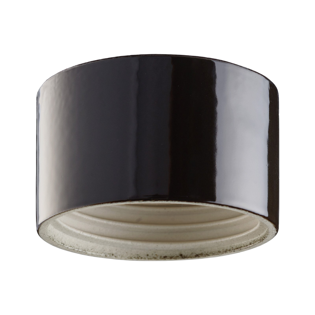 Lampunkanta,  kierre 84,5 mm musta IP54 suora.  Kytketään takaa (ei pinta). Toimitetaan ilman LED-moduulia, max 8W