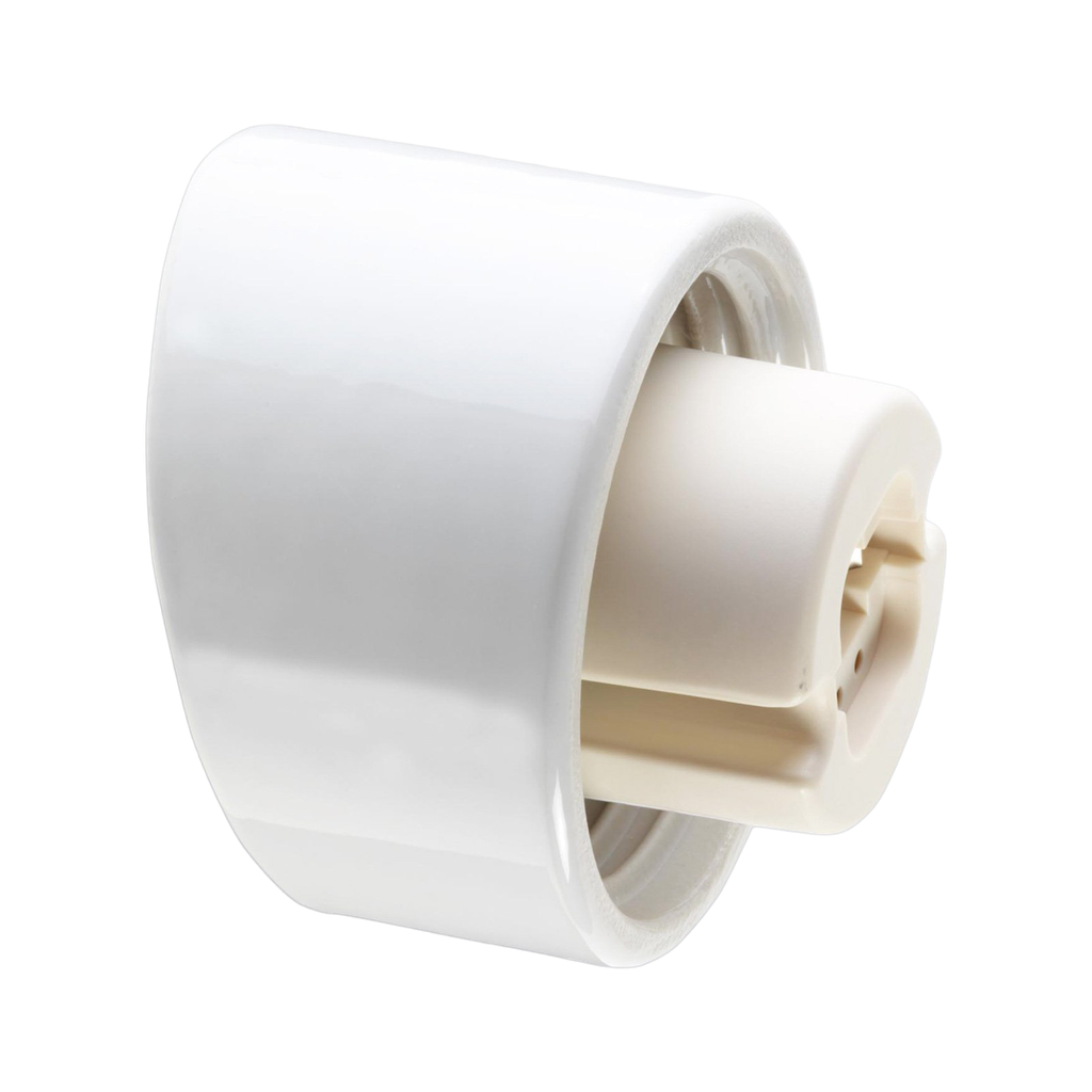 Lampunkanta,  kierre 84,5 mm valkoinen, IP54, vino.  Kytketään takaa (ei pinta). G24 q1 10/13W