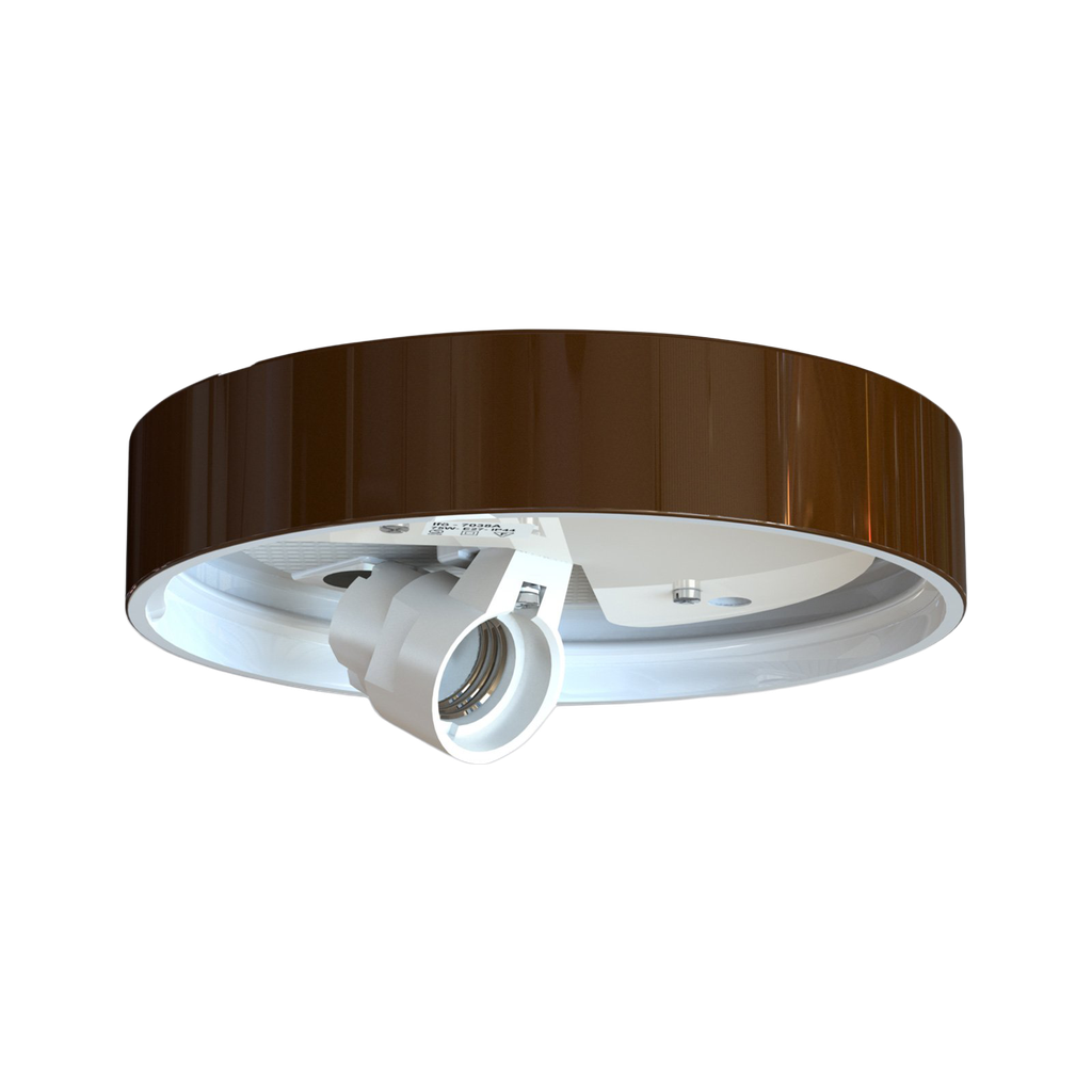 Lampunkanta,  kierre 185,5 mm ruskea IP44 suora E27 75W