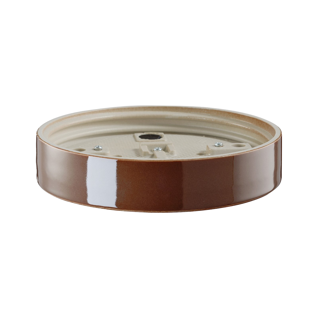 Lampunkanta,  kierre 185,5 mm ruskea IP44, suora. Ei sisällä LED moduulia 12W.