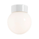 Classic Glob kiiltävä opaalilasi,Ø 150 mm valkoinen IP20 suora, kierre 84,5 mm E27 75W