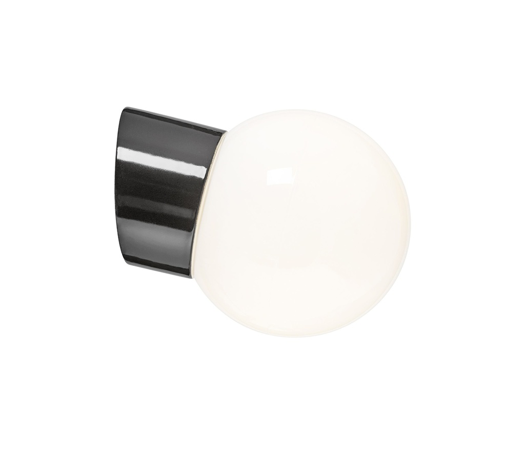 Classic Globe 150 Ledvalaisin 8W IP54 Vino Musta Kiilt Op