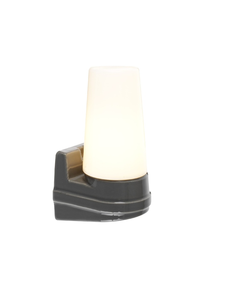 Posliinivalaisin Bernadotte Harmaa IP44 Yksittäinen E14