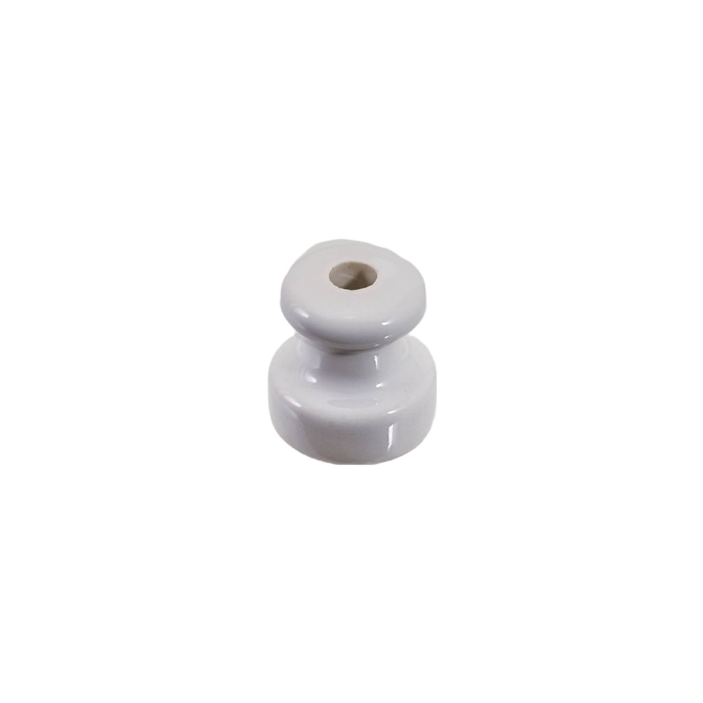 Posliinieristin valkoinen, Ø 31 mm x korkeus 31 mm