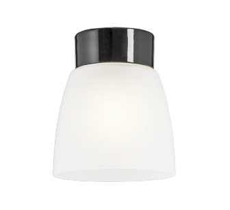 Open Klara, huurrettu lasi, musta lampunkanta,  IP21 suora E27 75W