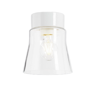 Open Anna kirkas lasi,  valkoinen Lampunkanta,  IP21 suora E27 75W