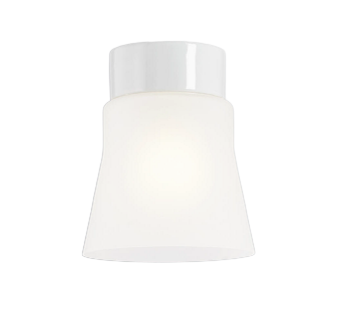 Open Anna, huurrettu lasi, valkoinen lampunkanta,  IP21 suora E27 75W