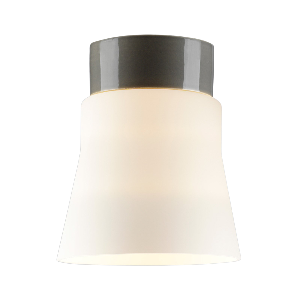 Open Anna, huurrettu lasi, harmaa lampunkanta, IP21 suora E27 75W