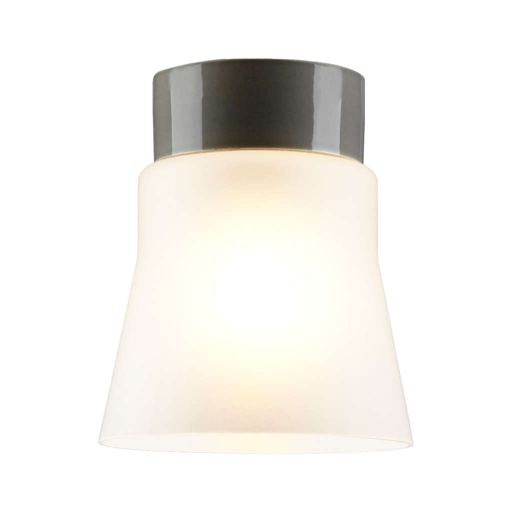 Open Anna matta opaalilasiglas med harmaa lampunkanta,  IP21 suora LED 8W 790lm 3000K Ra>90