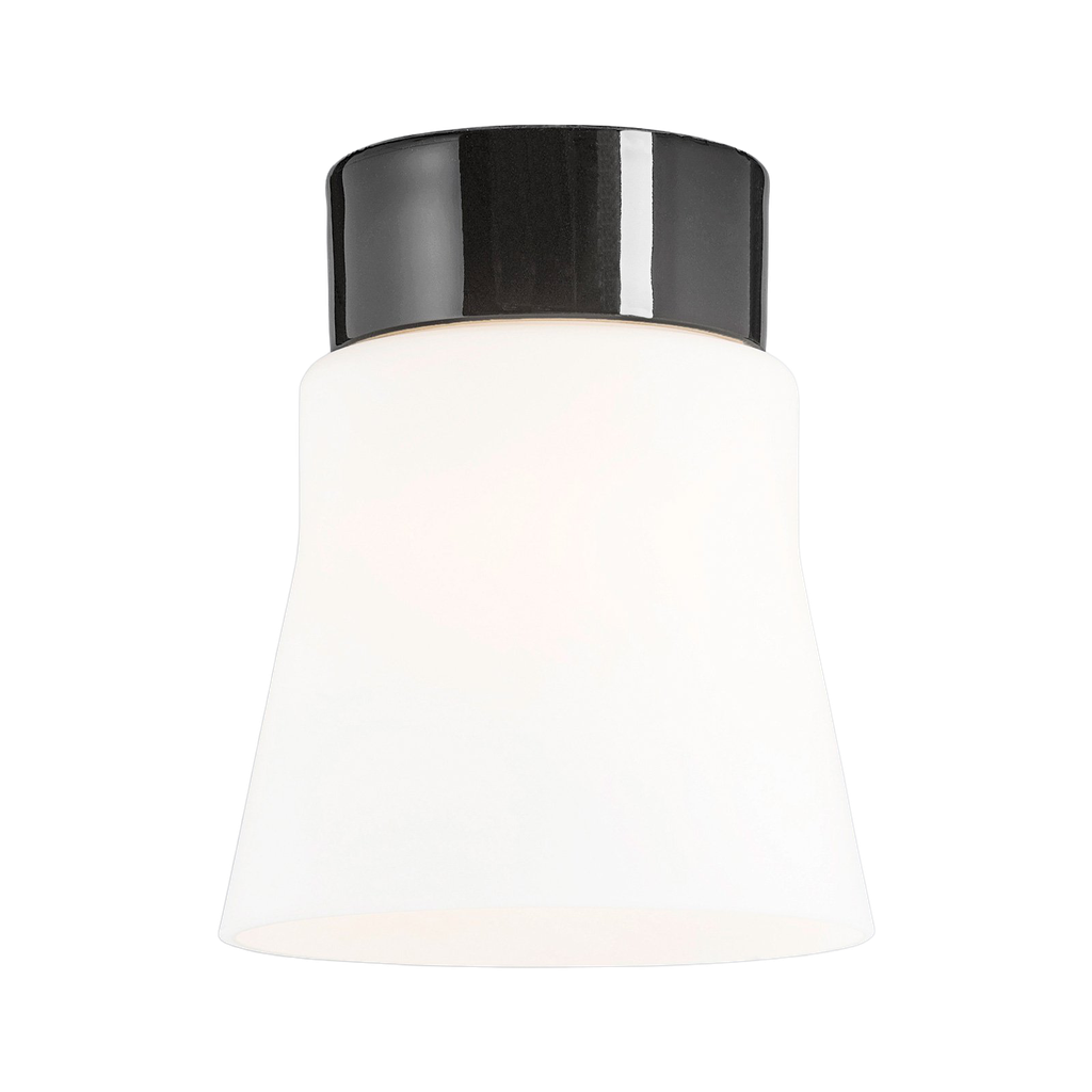 Open Anna matta opaalilasiglas med musta lampunkanta,  IP21 suora LED 8W 790lm 3000K Ra>90