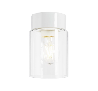 Open Tina kirkas lasi,  valkoinen lampunkanta,  IP21 suora E27 75W