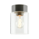 Open Tina kirkas lasi,  harmaa lampunkanta,  IP21 suora E27 75W