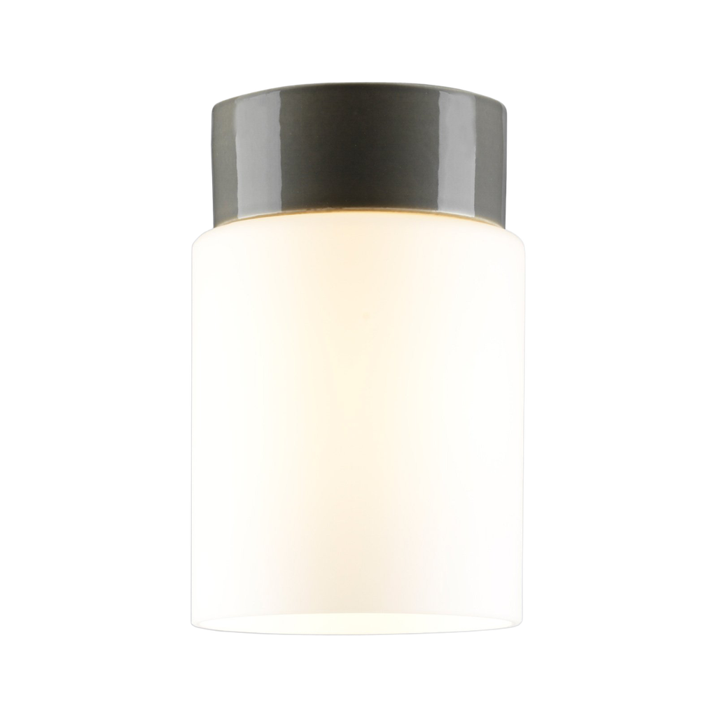 Open Tina, matta opaalilasi, harmaa lampunkanta, IP21 suora LED 8W 790lm 3000K Ra>90