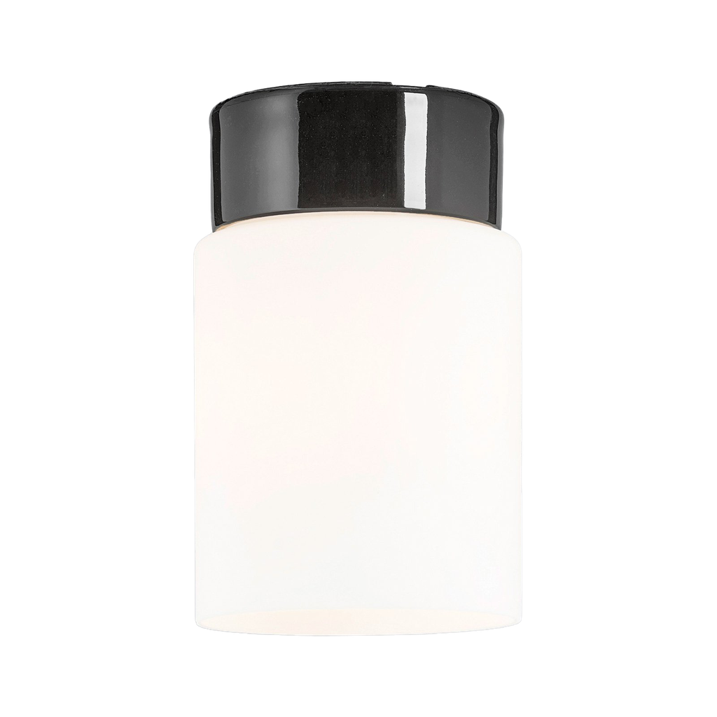 Open Tina, matta opaalilasi, musta lampunkanta, IP21 suora LED 8W 790lm 3000K Ra>90