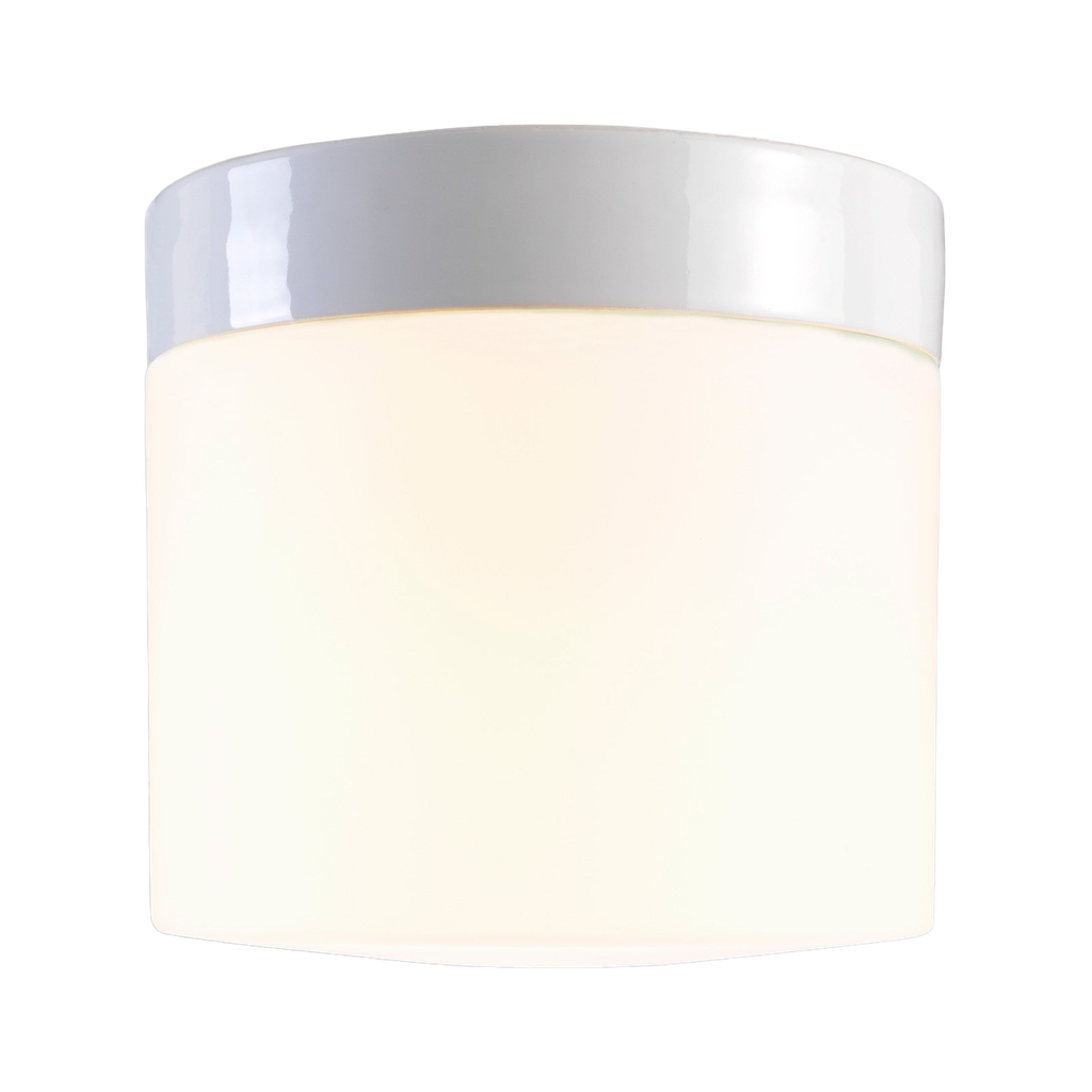 Opus 200 valkoinen, 190mm korkea, IP44, suora, E27, 75W