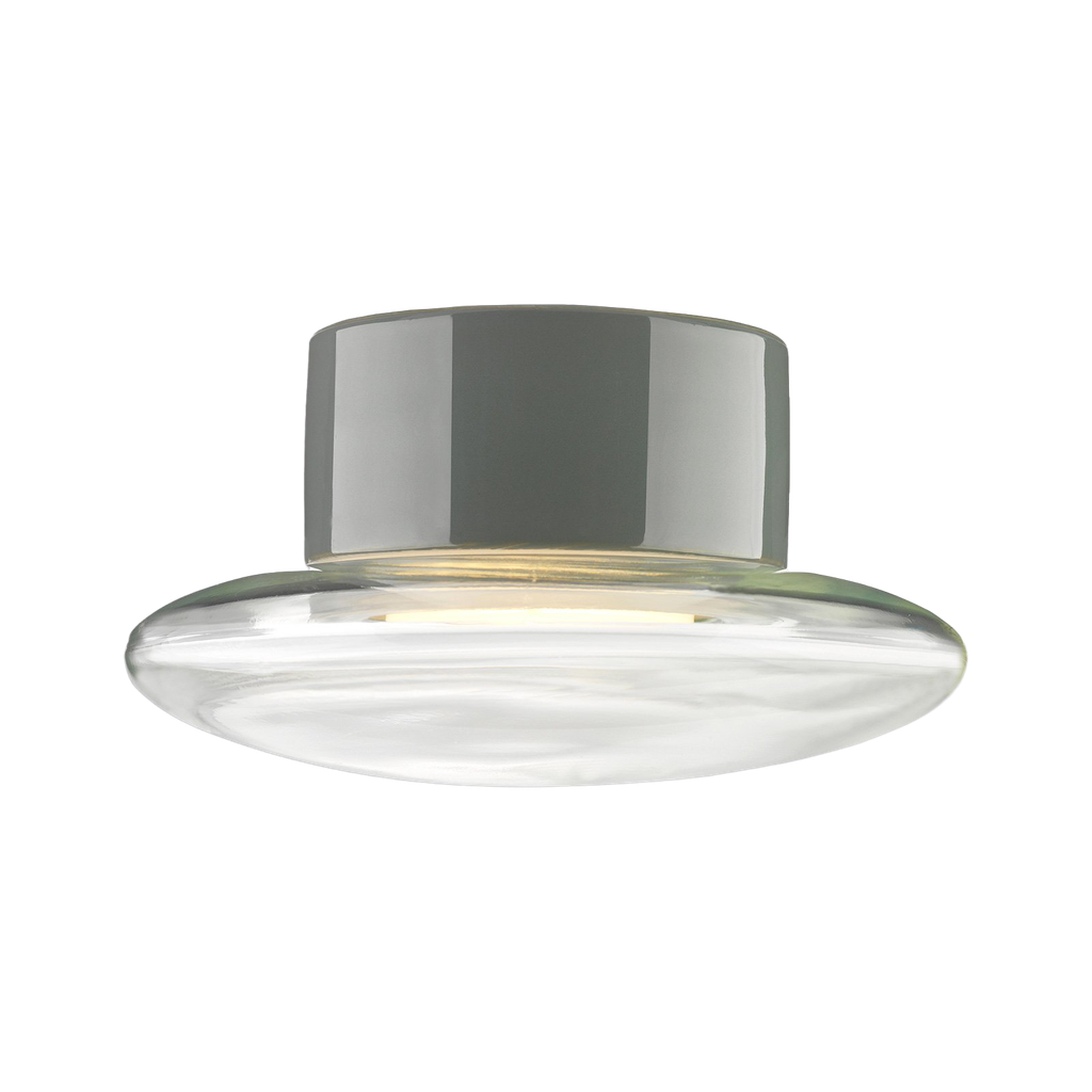 Cairo harmaa, kirkas lasikupu, IP44 straight GX53 max13W