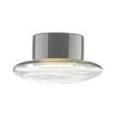 Cairo harmaa, kirkas lasikupu, IP44 straight GX53 max13W