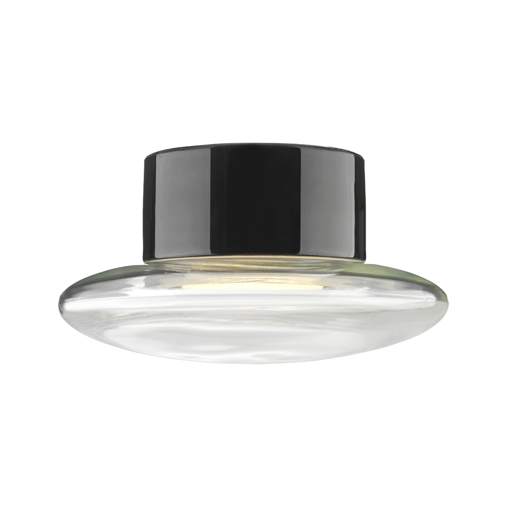 Cairo musta, kirkas lasikupu, IP44 straight GX53 max13W