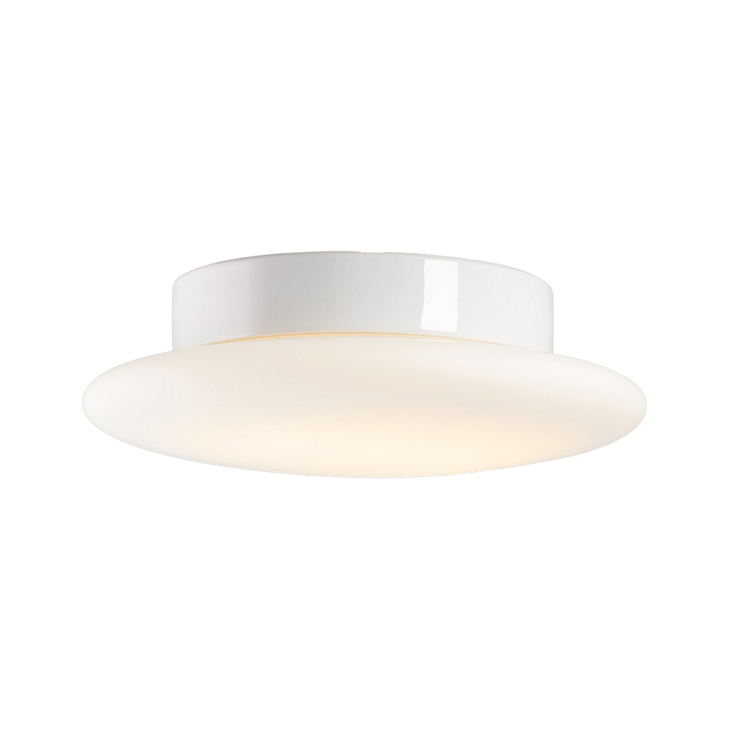 Cairo medium, Ø300 korkeus 100mm, valkoinen IP44 suora LED 12W 1400lm 2700K