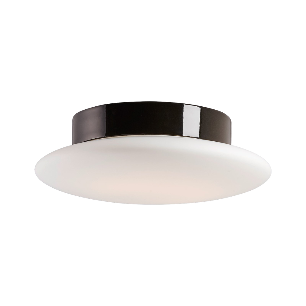 Cairo medium, Ø 300 korkeus 100mm, musta IP44 suora LED 12W 1400lm 2700K