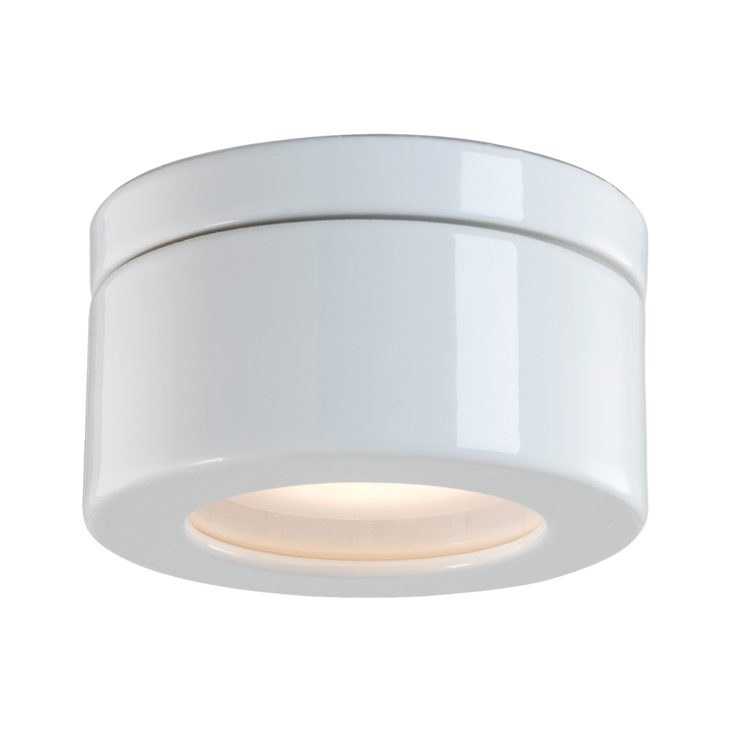 Posliinivalaisin Cool valkoinen kattoon ja seinälle H65 IP44 GX53 6-9W