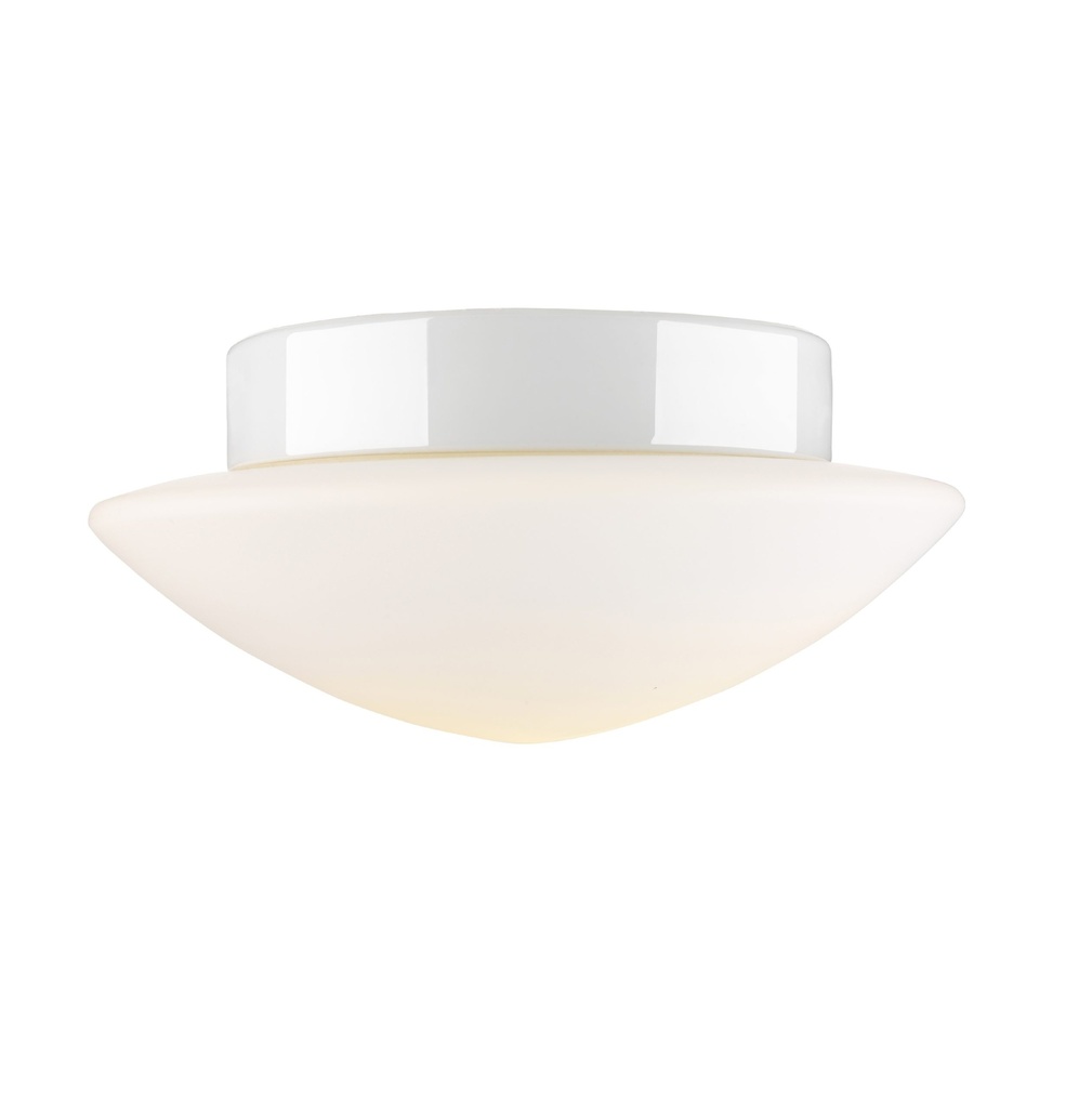 Posliinivalaisin IP44 Valk E27 Contrast Solhem Matta Opaali