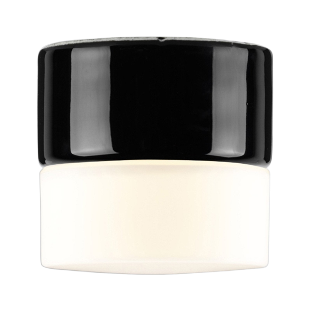 Posliinivalaisin Opus 100 seinä sauna Musta kanta kupu matta opaalilasilasi G9 25W IP44