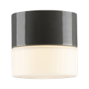 Posliinivalaisin Opus 100 kattoon ja seinälle Harmaa matta opaalilasinen lasikupu  G9 25W IP44