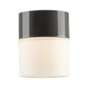 Ifö Opus 100, harmaa 125 mm, matta opaalilasi, sauna seinä/katto, G9 25W