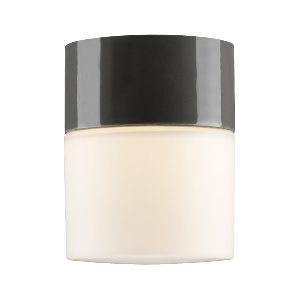Opus 100, korkeus 125 mm, vharmaa, IP44, suora, LED 8W 800lm 3000K Ra>90