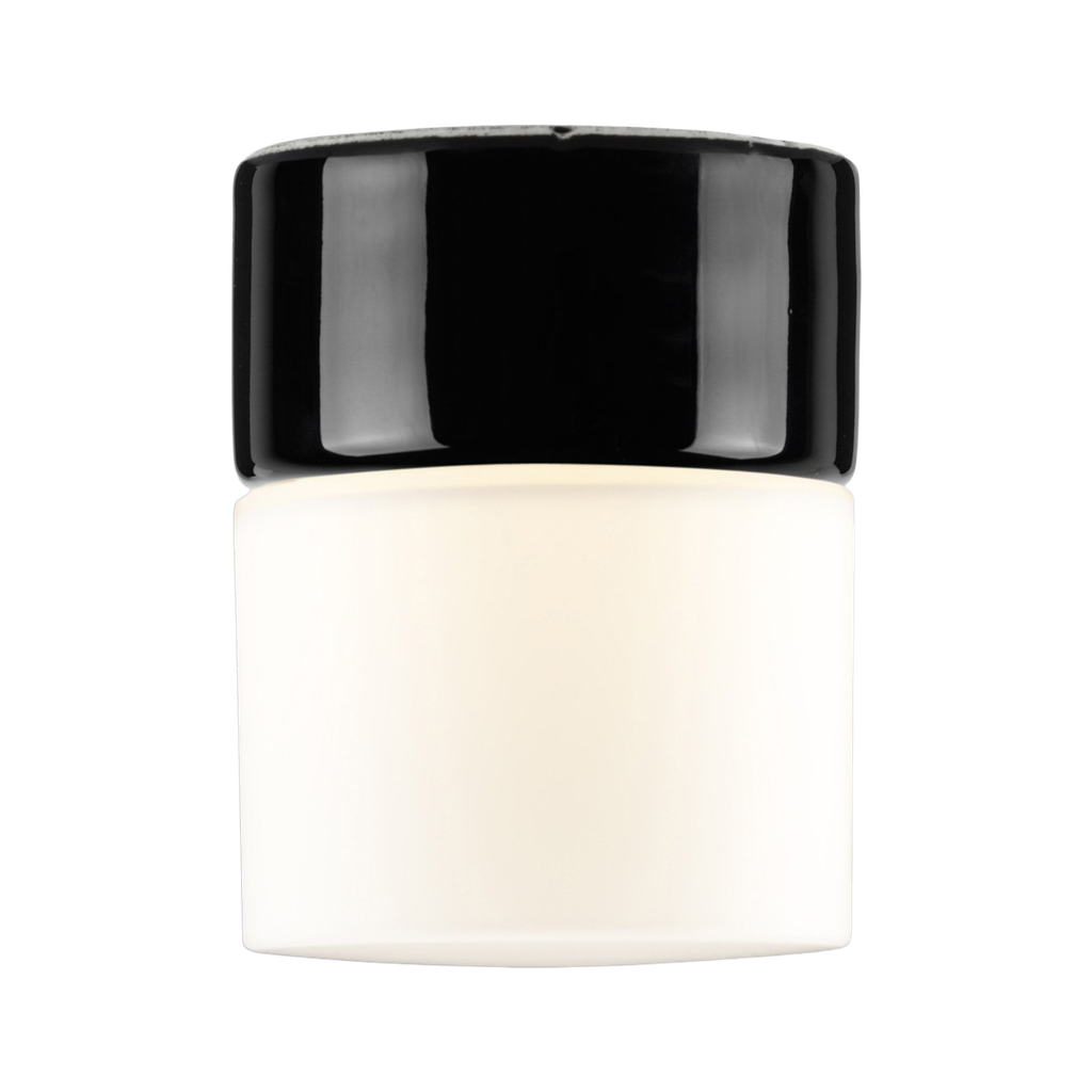 Opus 100, korkeus 125 mm, musta, IP44, suora, LED 8W 800lm 2700K Ra>90