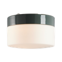 Opus 200 sauna, korkeus 140 mm, harmaa, matta opaalilasi, IP44, E27. Sisältää valolähteen.