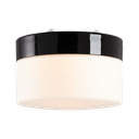 Opus 200 sauna, korkeus 140 mm, musta, matta opaalilasi, IP44, E27. Sisältää valolähteen.