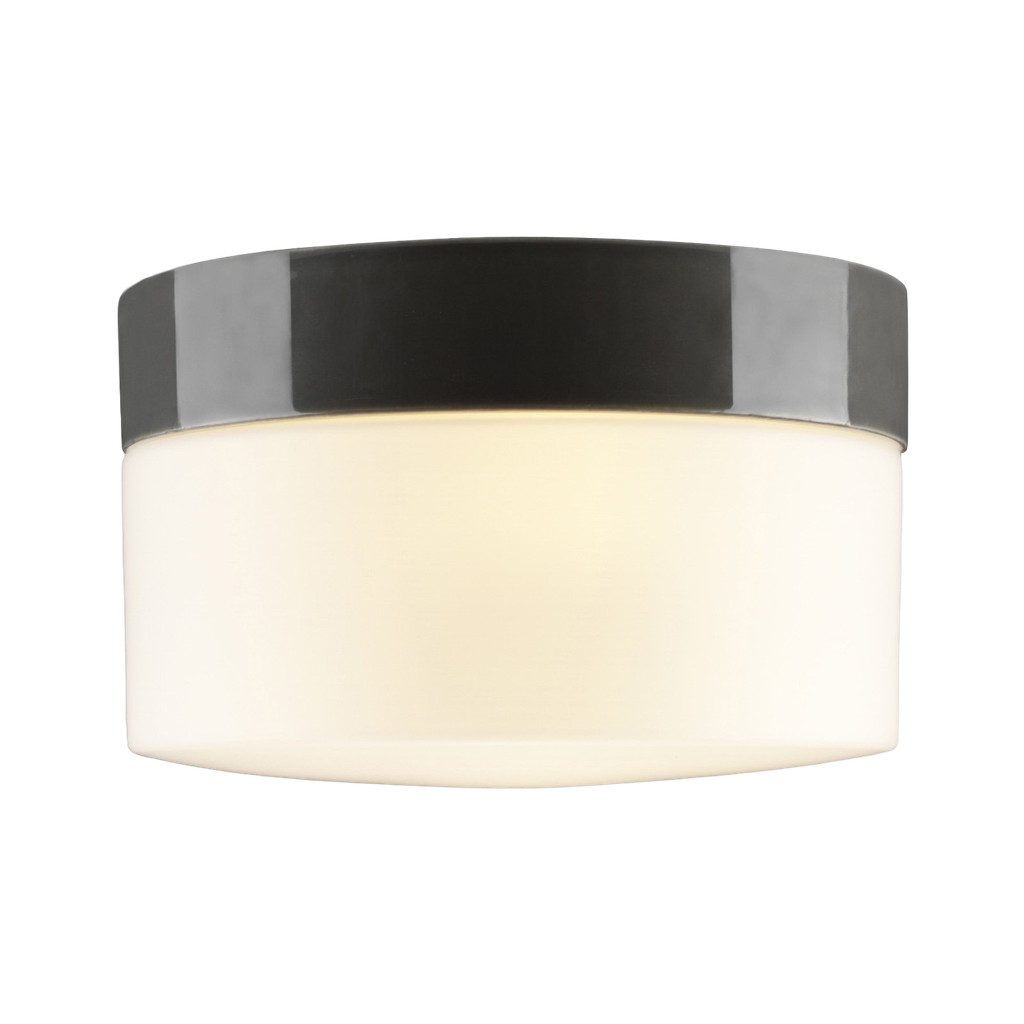 Opus 200, korkeus 131 mm, harmaa, matta opaalilasinen lasikupu, E27 75W IP44