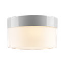 Opus 200, CFL sensor, korkeus 131 mm, valkoinen, matta opaalilasinen lasikupu, E27 75W IP44