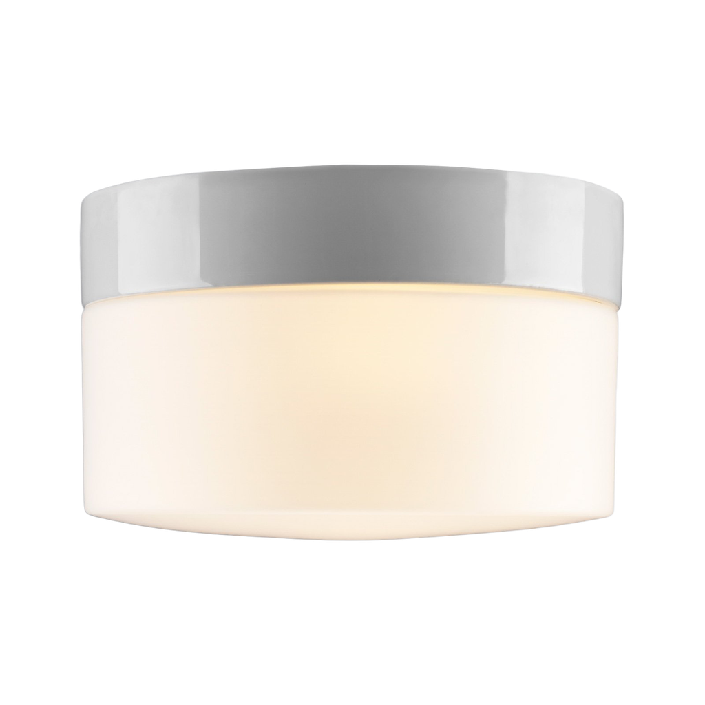 Opus 200, korkeus 131 mm, valkoinen, matta opaalilasinen lasikupu, 12W välkkymätön LED 1350lm 3000K Ra>90