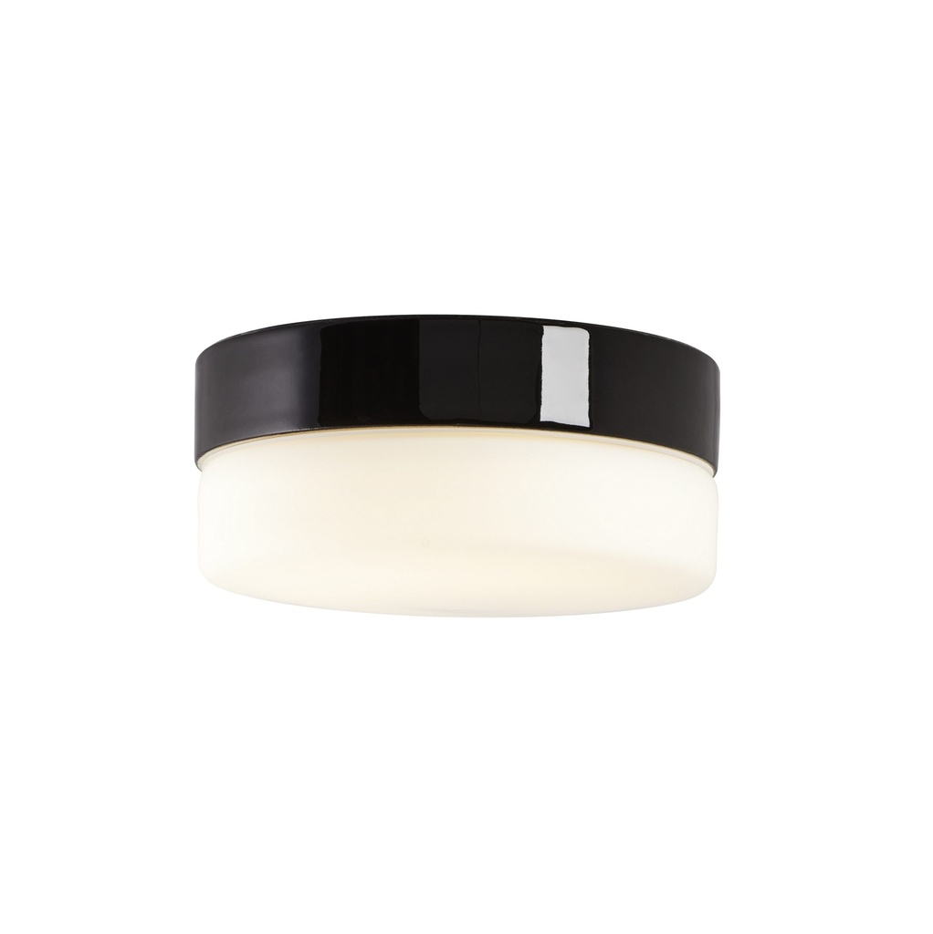 Opus 200/100 Ledvalaisin 12W IP44 Musta Matta Opaali