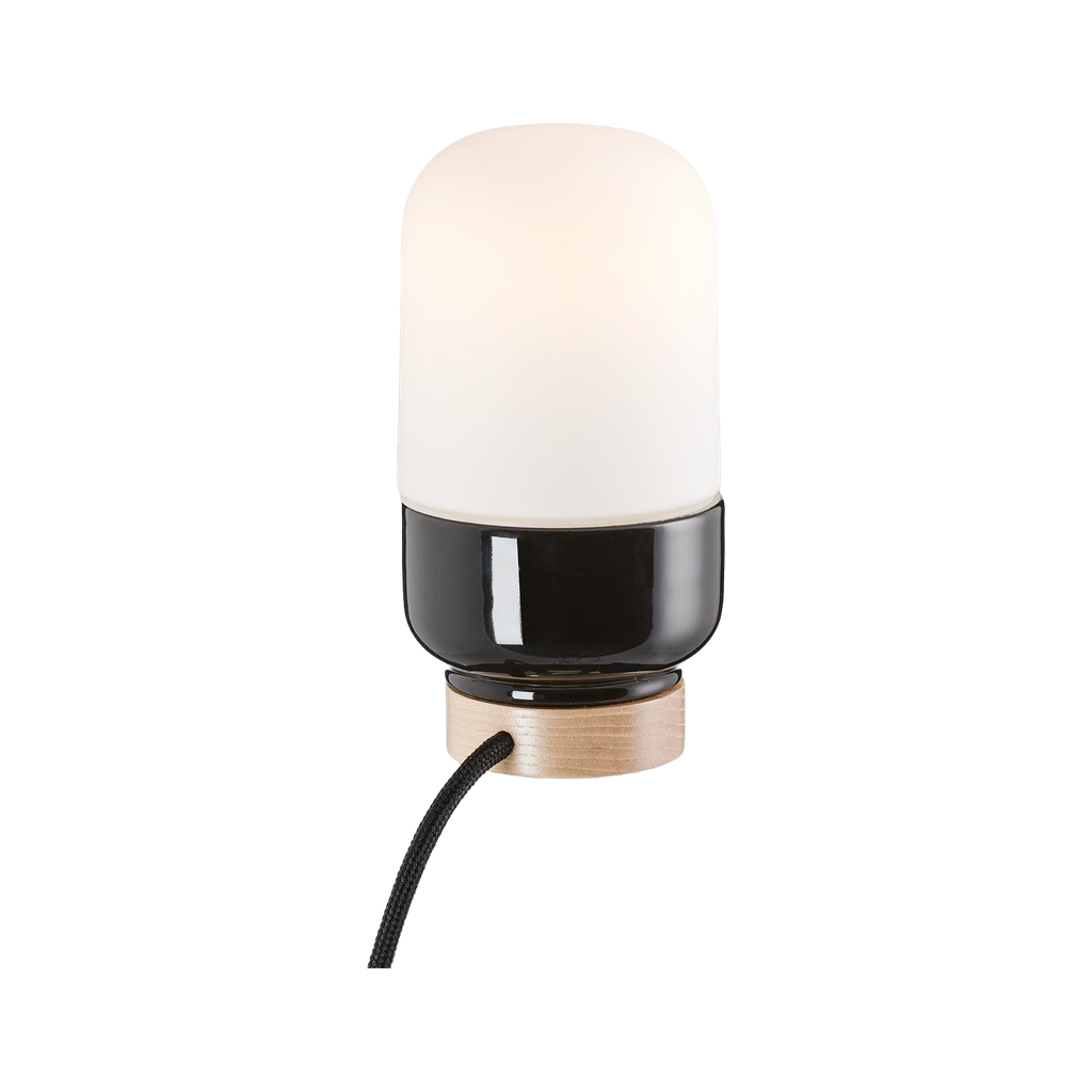 Ohm Table 100/190 IP20 E27 musta matta opaali