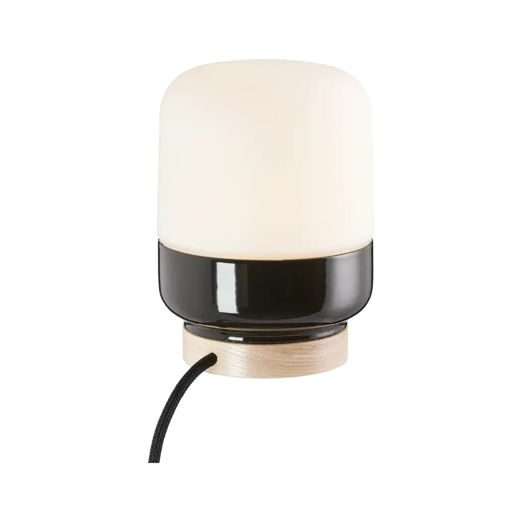 Ohm Table 140/190 IP20 E27 Musta Matta opaali