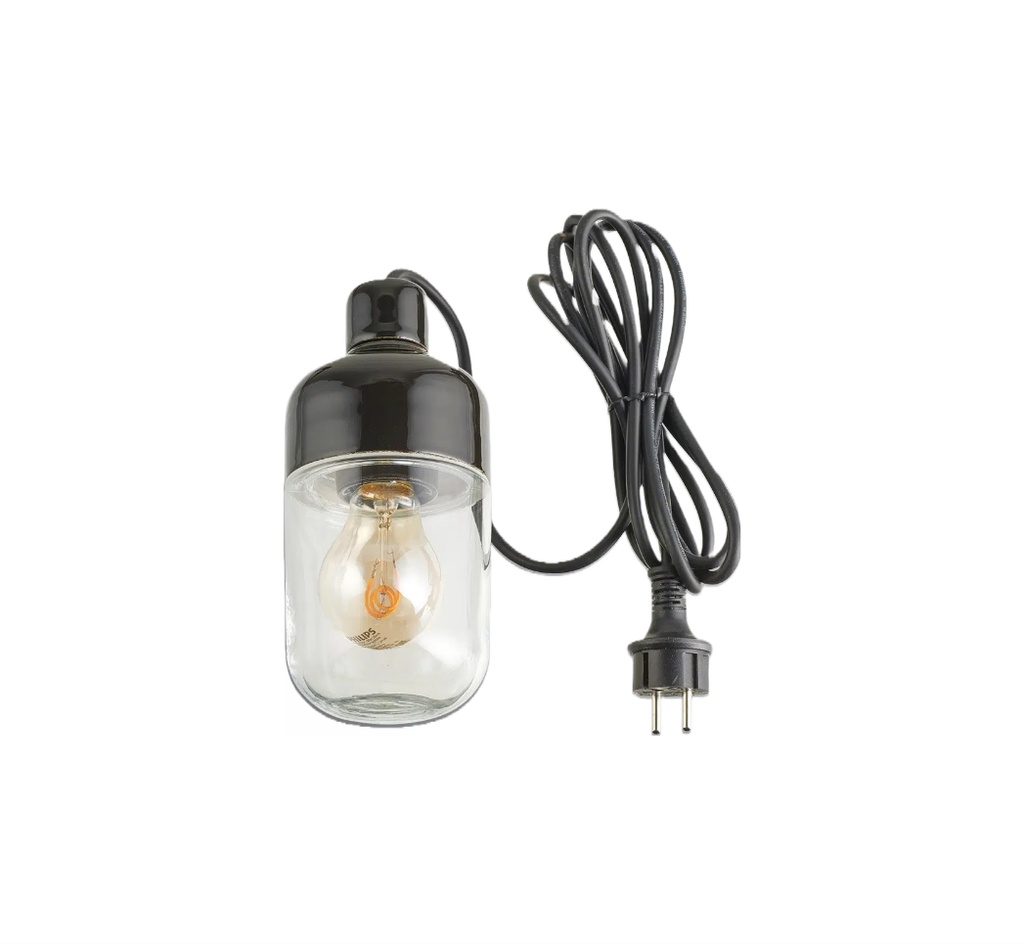 Riippuvalaisin Ulkokäyttöön Ohm 100/215 Musta IP44 E27