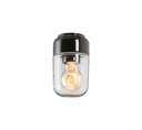 Saunavalaisin Ohm 100/170 IP44 E27 Musta Kirkas Lasi