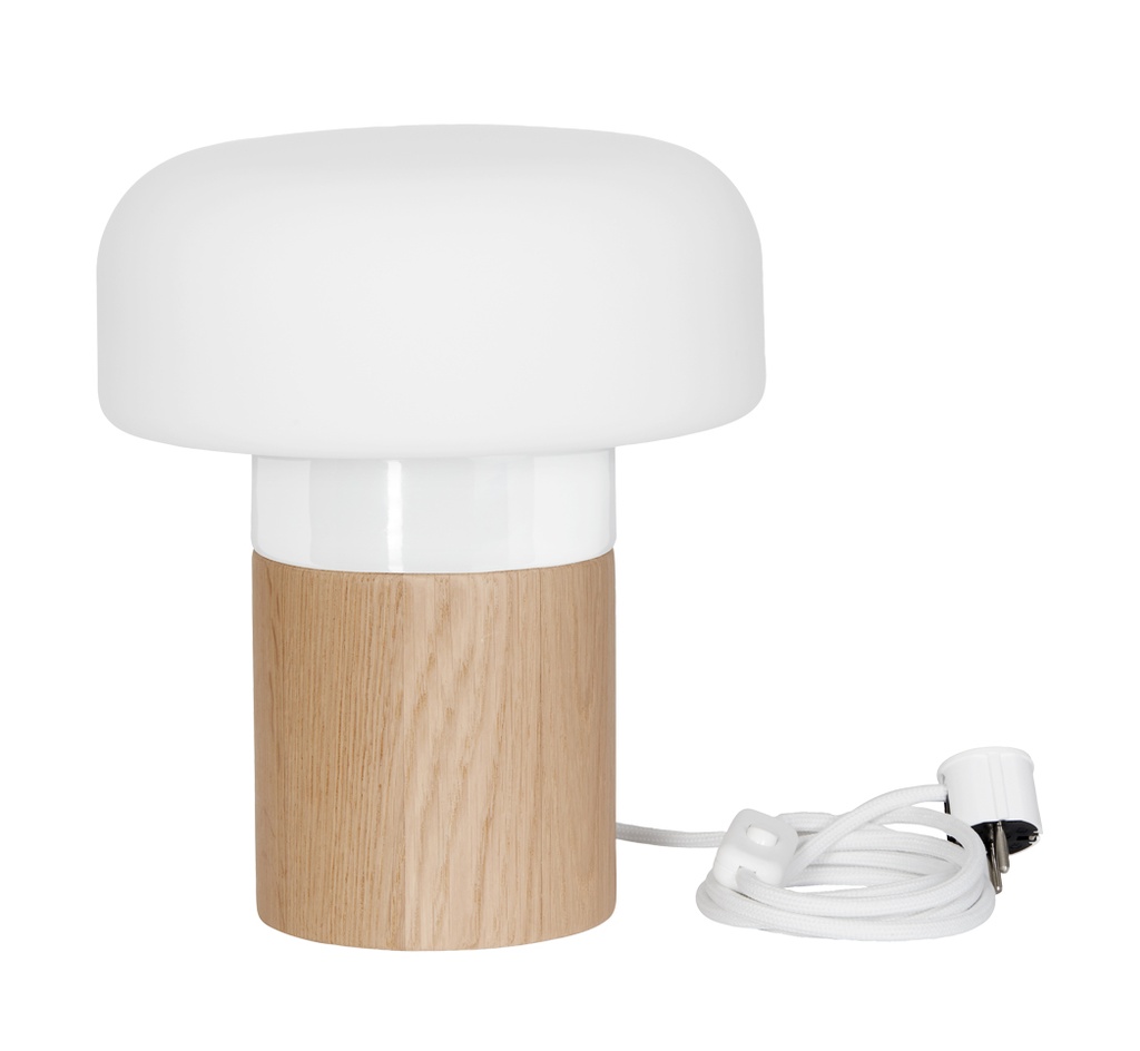 Pöytävalaisin Solenne Sideboard 250/315 LED Casambi 3000K, valkoinen+ puu