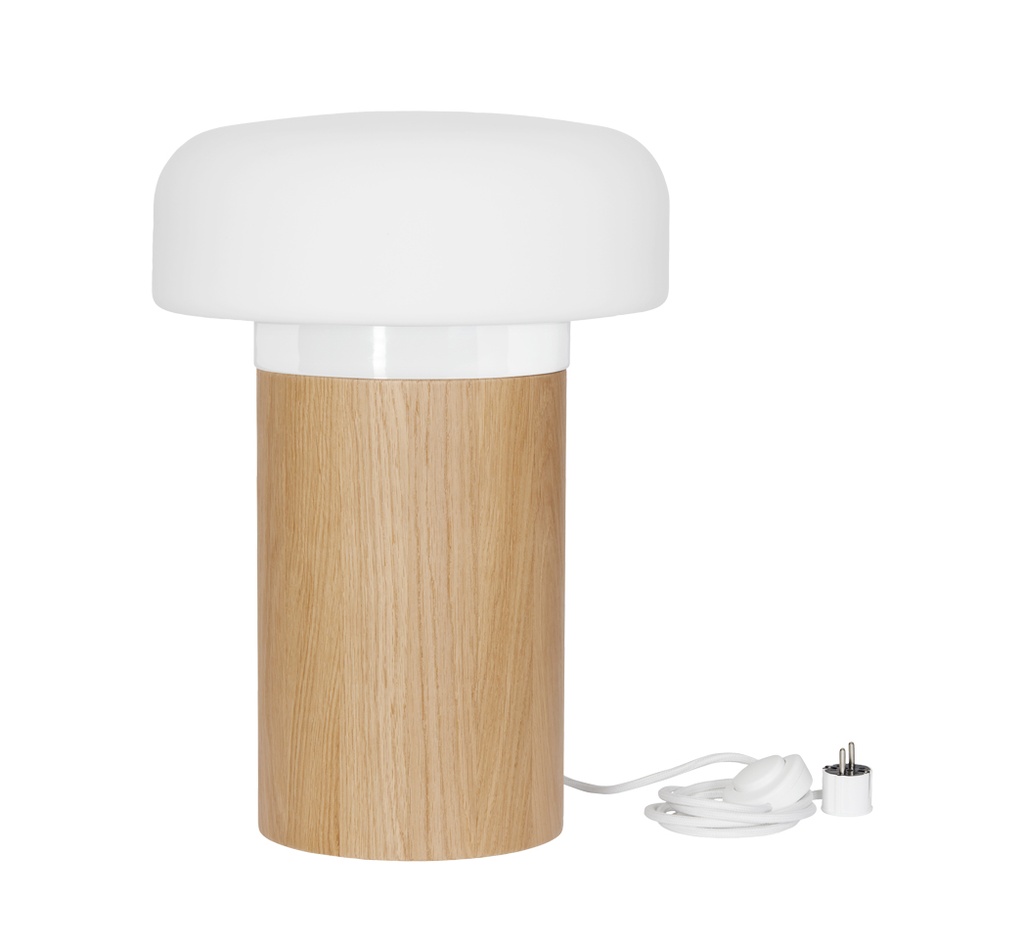 Lattiavalaisin Solenne Floor 360/505 LED Casambi 3000K, valkoinen+ puu