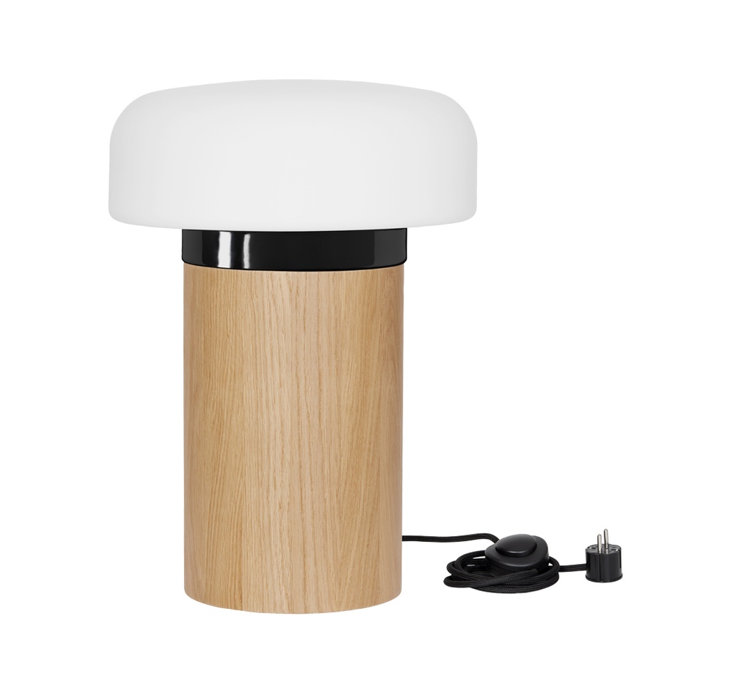 Lattiavalaisin Solenne Floor 360/505 LED Casambi 3000K, musta+ puu