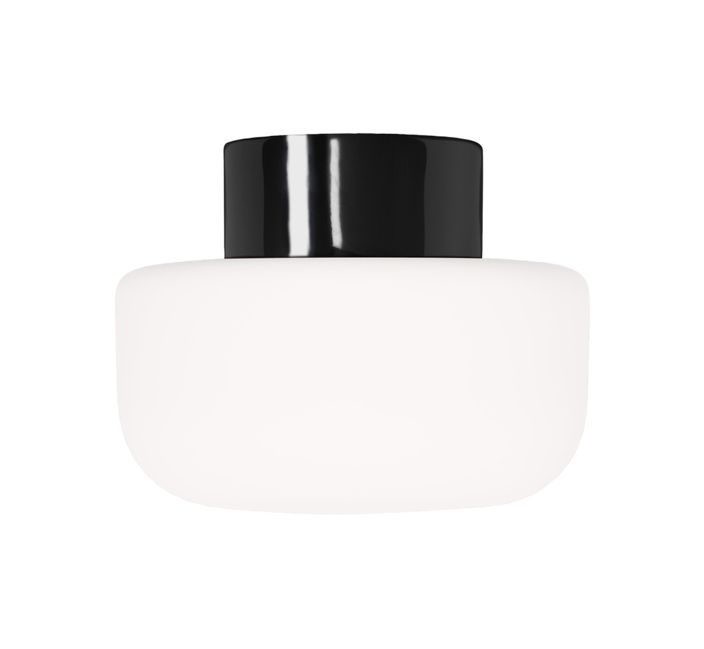 Posliinivalaisin Solenne 210/165, musta LED 3000K