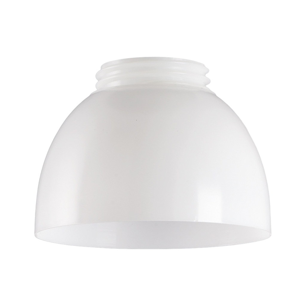 Varjostin, valkoinen polyeteeni, kierre 84,5 mm Ø 170 mm korkeus 105 mm